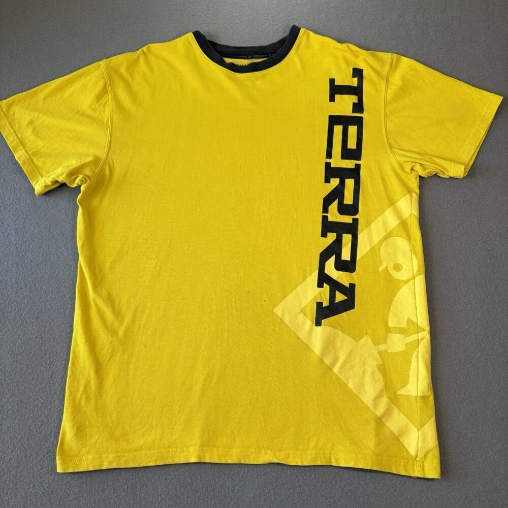 Terra‎ Construction Heavy Cotton Yellow Work T-Shirt Workwear Men’s XL Carhartt